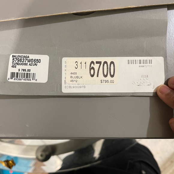 Balenciaga blue/black speed trainer - Picture 6 of 7